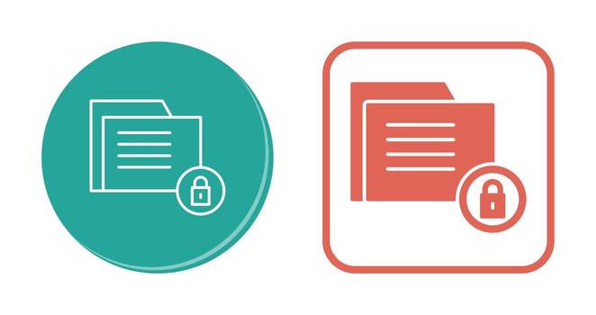 icono de vector de seguridad de datos