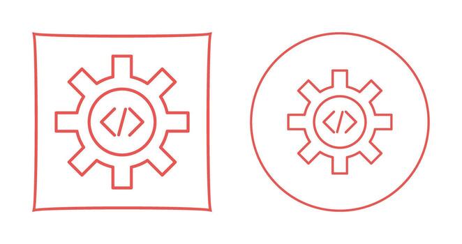 Unique Code Optimization Vector Icon