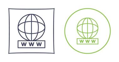 Unique World Wide Web Vector Icon