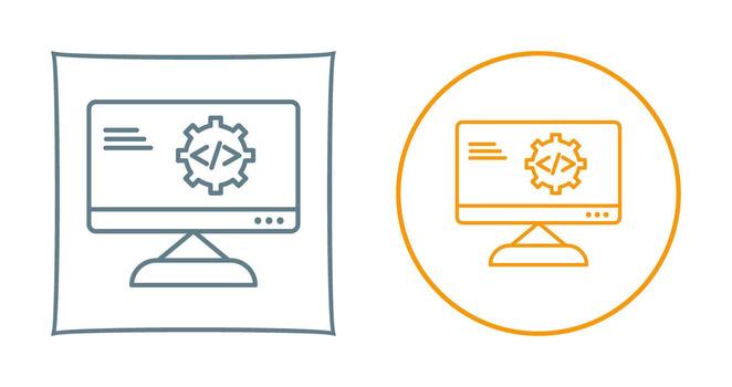 Unique Code Optimization Vector Icon