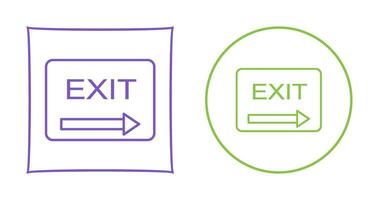 Unique Exit Vector Icon