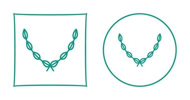 Leaves Wreath Vector Icon