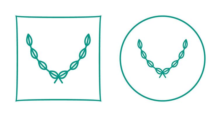 Leaves Wreath Vector Icon