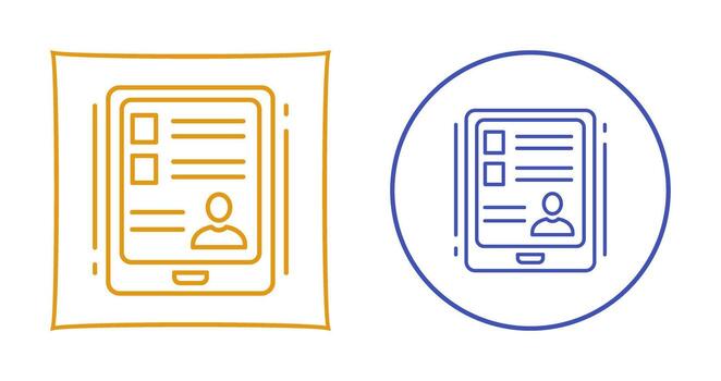 icono de vector de tableta