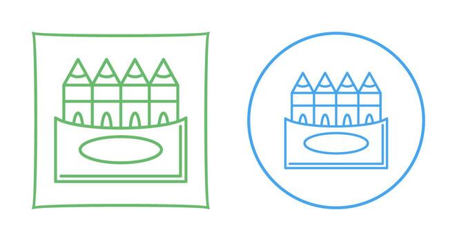 Crayons Vector Icon