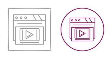 Video Player Vector Icon