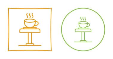 icono de vector de mesa de café