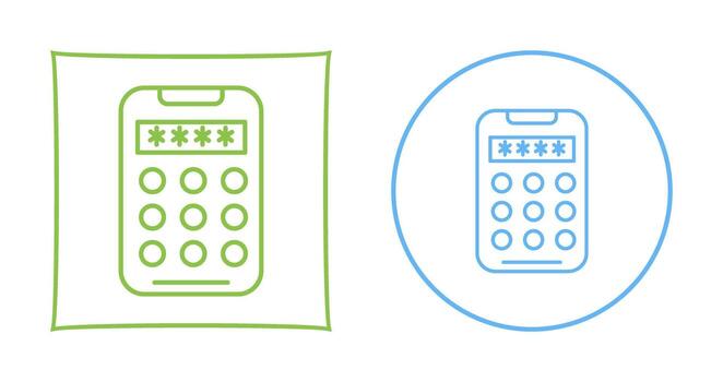 icono de vector de código pin