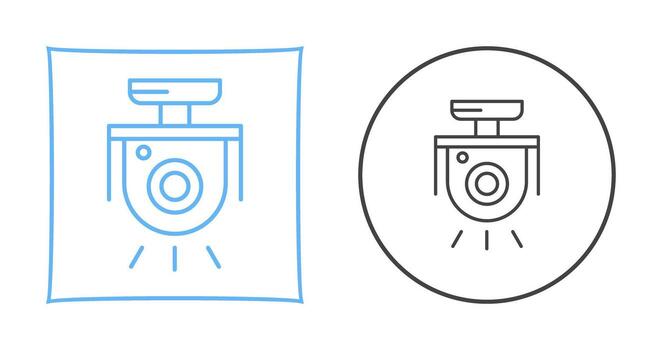 icono de vector de cámara de seguridad