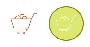 Unique Shopping Cart II Vector Icon