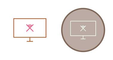 Unique Disconnected Network Vector Icon