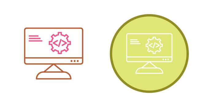 Unique Code Optimization Vector Icon