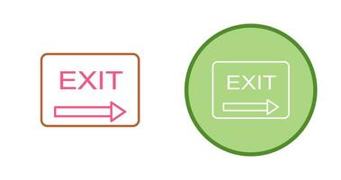 Unique Exit Vector Icon