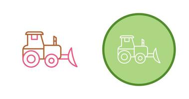 Industrial Tractor Vector Icon