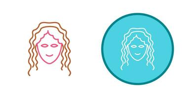 Hair Curly Vector Icon