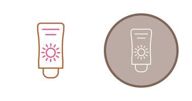 Sun Cream Vector Icon