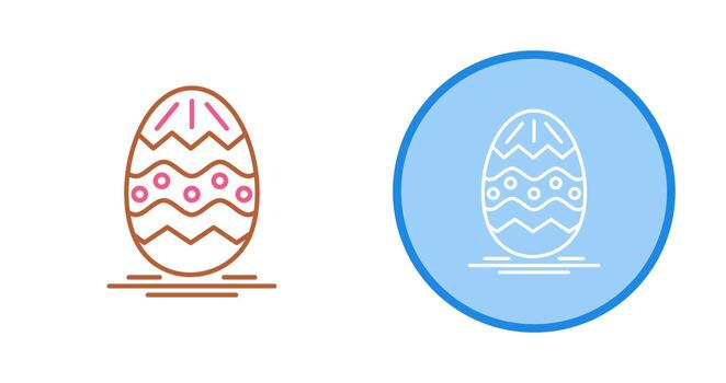 icono de vector de huevo de Pascua