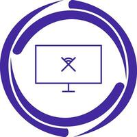 Unique Disconnected Network Vector Icon