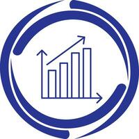 Rising Statistics Vector Icon