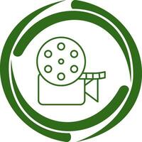 Unique Video Reel Vector Icon