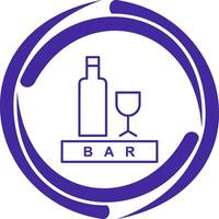 Unique Bar Sign Vector Icon