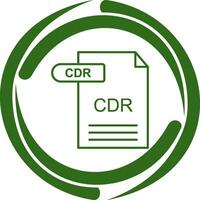 icono de vector de cdr