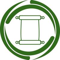 Scroll of Paper Vector Icon
