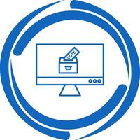 Online Vote Vector Icon