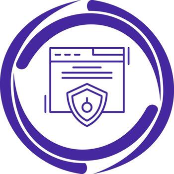 Web Security Vector Icon