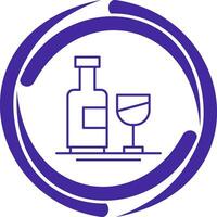 Wine Bottle Vector Icon