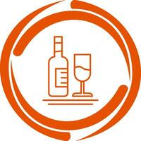 White Wine Vector Icon