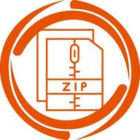 Zip File Vector Icon