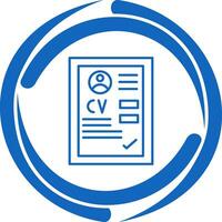 icono de vector de cv