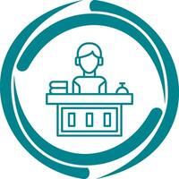 Office Reception Vector Icon