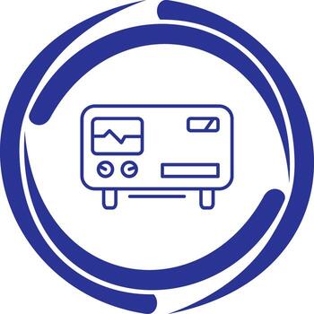 Oscillscope Vector Icon