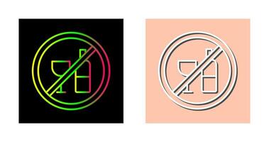 No Drinking Vector Icon