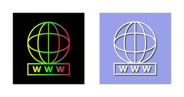 Unique World Wide Web Vector Icon