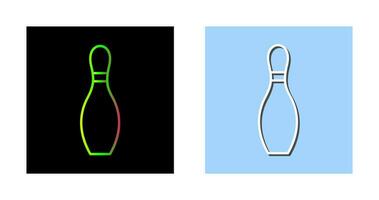 Unique Bowling Pin Vector Icon