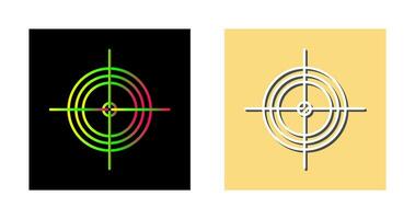 Unique Target Vector Icon