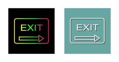 Unique Exit Vector Icon