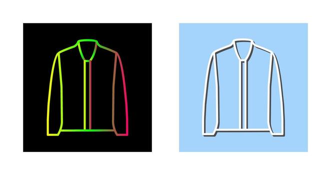 icono de vector de chaqueta