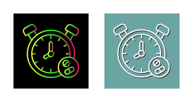 icono de vector de reloj