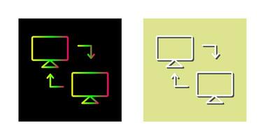 icono de vector de sistemas compartidos