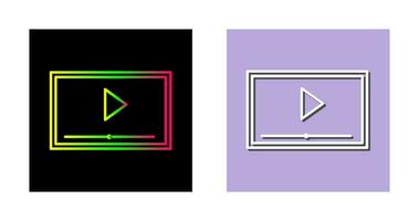 Video Screening Vector Icon