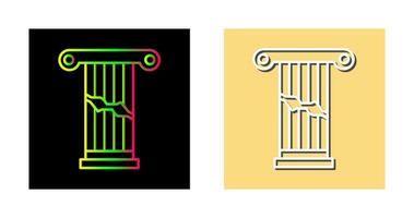 Broken Pillar Vector Icon
