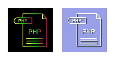 icono de vector de php