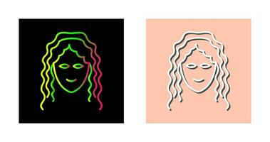 Hair Curly Vector Icon