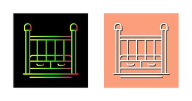 Baby Crib Vector Icon