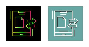 icono de vector de transferencia de datos