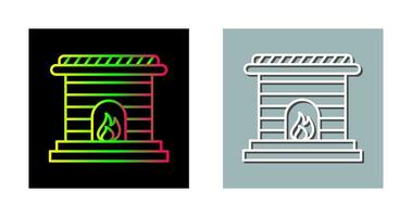 Fireplace Vector Icon